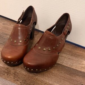Dansko Brown Studded Women's Shoes